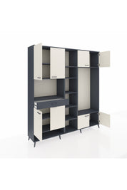 Hyperion Dolap 12 Raflı Tek Çekmeceli 8 Kapaklı 220x44x243 - S553M044V14B