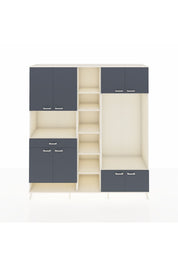 Hyperion Dolap 12 Raflı Tek Çekmeceli 8 Kapaklı 220x44x243 - S553M044V08B