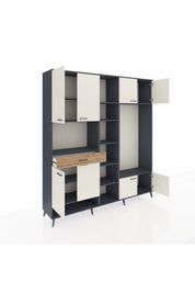 Hyperion Dolap 12 Raflı Tek Çekmeceli 8 Kapaklı 220x44x243 - S553M044V15B