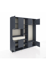 Hyperion Dolap 12 Raflı Tek Çekmeceli 8 Kapaklı 220x44x243 - S553M044V16B