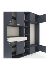 Hyperion Dolap 12 Raflı Tek Çekmeceli 8 Kapaklı 220x44x243 - S553M044V16B