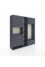 Hyperion Dolap 12 Raflı Tek Çekmeceli 8 Kapaklı 220x44x243 - S553M044V17B