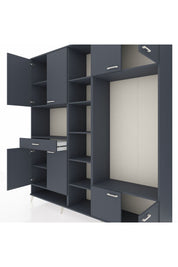 Hyperion Dolap 12 Raflı Tek Çekmeceli 8 Kapaklı 220x44x243 - S553M044V17B