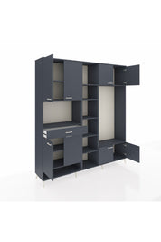 Hyperion Dolap 12 Raflı Tek Çekmeceli 8 Kapaklı 220x44x243 - S553M044V17B