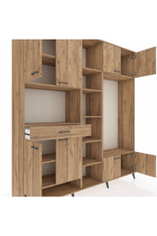 Hyperion Dolap 12 Raflı Tek Çekmeceli 8 Kapaklı 220x44x243 - S553M044V21B