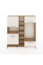 Hyperion Dolap 12 Raflı Tek Çekmeceli 8 Kapaklı 220x44x243 - S553M044V22B