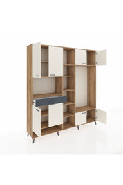 Hyperion Dolap 12 Raflı Tek Çekmeceli 8 Kapaklı 220x44x243 - S553M044V23B