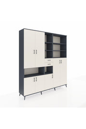 Hyperion Dolap 17 Raflı 2 Çekmeceli 7 Kapaklı 220x44x243 - S553M045V13B