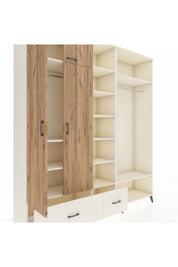 Hyperion Dolap 12 Raflı 2 Çekmeceli 2 Askılı 220x44x243 - S553M046V01B