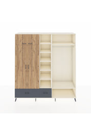 Hyperion Dolap 12 Raflı 2 Çekmeceli 2 Askılı 220x44x243 - S553M046V02B