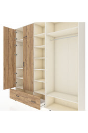 Hyperion Dolap 12 Raflı 2 Çekmeceli 2 Askılı 220x44x243 - S553M046V03B