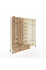 Hyperion Dolap 12 Raflı 2 Çekmeceli 2 Askılı 220x44x243 - S553M046V03B