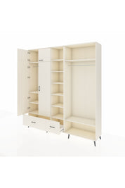 Hyperion Dolap 12 Raflı 2 Çekmeceli 2 Askılı 220x44x243 - S553M046V04B