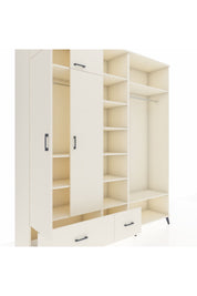 Hyperion Dolap 12 Raflı 2 Çekmeceli 2 Askılı 220x44x243 - S553M046V04B
