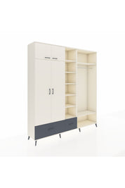 Hyperion Dolap 12 Raflı 2 Çekmeceli 2 Askılı 220x44x243 - S553M046V05B