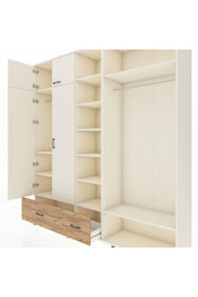 Hyperion Dolap 12 Raflı 2 Çekmeceli 2 Askılı 220x44x243 - S553M046V06B