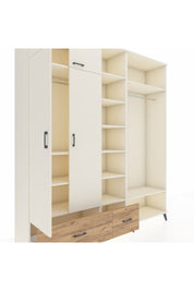 Hyperion Dolap 12 Raflı 2 Çekmeceli 2 Askılı 220x44x243 - S553M046V06B