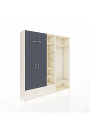 Hyperion Dolap 12 Raflı 2 Çekmeceli 2 Askılı 220x44x243 - S553M046V07B