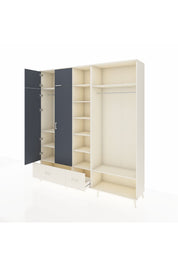 Hyperion Dolap 12 Raflı 2 Çekmeceli 2 Askılı 220x44x243 - S553M046V07B