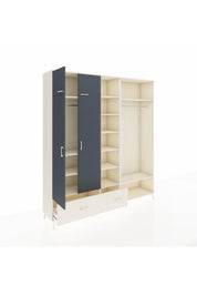 Hyperion Dolap 12 Raflı 2 Çekmeceli 2 Askılı 220x44x243 - S553M046V07B