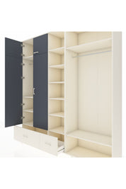 Hyperion Dolap 12 Raflı 2 Çekmeceli 2 Askılı 220x44x243 - S553M046V07B