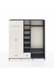 Hyperion Dolap 12 Raflı 2 Çekmeceli 2 Askılı 220x44x243 - S553M046V13B