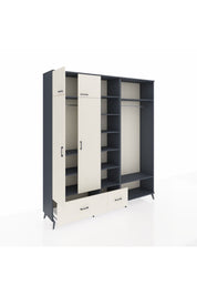 Hyperion Dolap 12 Raflı 2 Çekmeceli 2 Askılı 220x44x243 - S553M046V13B