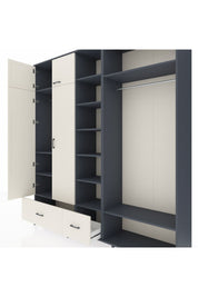 Hyperion Dolap 12 Raflı 2 Çekmeceli 2 Askılı 220x44x243 - S553M046V13B