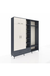 Hyperion Dolap 12 Raflı 2 Çekmeceli 2 Askılı 220x44x243 - S553M046V14B