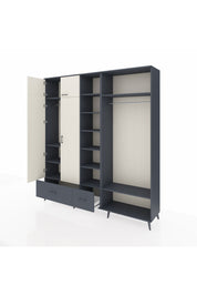 Hyperion Dolap 12 Raflı 2 Çekmeceli 2 Askılı 220x44x243 - S553M046V14B