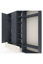 Hyperion Dolap 12 Raflı 2 Çekmeceli 2 Askılı 220x44x243 - S553M046V16B