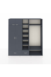 Hyperion Dolap 12 Raflı 2 Çekmeceli 2 Askılı 220x44x243 - S553M046V17B