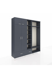 Hyperion Dolap 12 Raflı 2 Çekmeceli 2 Askılı 220x44x243 - S553M046V17B