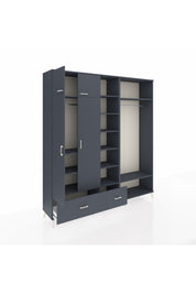 Hyperion Dolap 12 Raflı 2 Çekmeceli 2 Askılı 220x44x243 - S553M046V17B