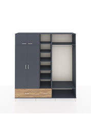 Hyperion Dolap 12 Raflı 2 Çekmeceli 2 Askılı 220x44x243 - S553M046V18B