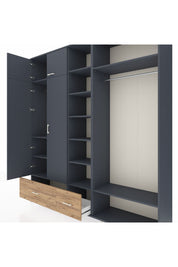 Hyperion Dolap 12 Raflı 2 Çekmeceli 2 Askılı 220x44x243 - S553M046V18B