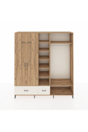 Hyperion Dolap 12 Raflı 2 Çekmeceli 2 Askılı 220x44x243 - S553M046V19B