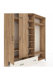 Hyperion Dolap 12 Raflı 2 Çekmeceli 2 Askılı 220x44x243 - S553M046V19B