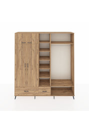 Hyperion Dolap 12 Raflı 2 Çekmeceli 2 Askılı 220x44x243 - S553M046V21B