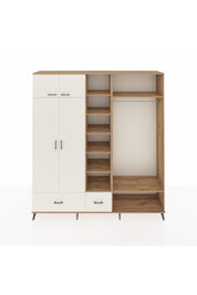 Hyperion Dolap 12 Raflı 2 Çekmeceli 2 Askılı 220x44x243 - S553M046V22B