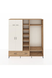 Hyperion Dolap 12 Raflı 2 Çekmeceli 2 Askılı 220x44x243 - S553M046V24B