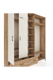 Hyperion Dolap 12 Raflı 2 Çekmeceli 2 Askılı 220x44x243 - S553M046V24B