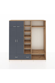 Hyperion Dolap 12 Raflı 2 Çekmeceli 2 Askılı 220x44x243 - S553M046V26B