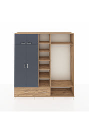 Hyperion Dolap 12 Raflı 2 Çekmeceli 2 Askılı 220x44x243 - S553M046V27B