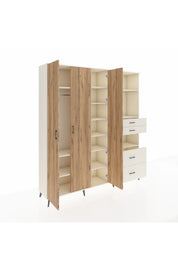 Hyperion Dolap 12 Raflı 4 Çekmeceli Tek Askılı 220x44x243 - S553M047V01B