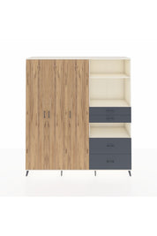 Hyperion Dolap 12 Raflı 4 Çekmeceli Tek Askılı 220x44x243 - S553M047V02B