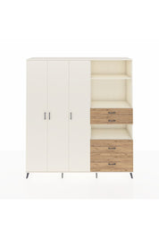 Hyperion Dolap 12 Raflı 4 Çekmeceli Tek Askılı 220x44x243 - S553M047V06B