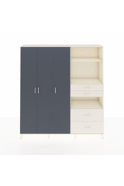 Hyperion Dolap 12 Raflı 4 Çekmeceli Tek Askılı 220x44x243 - S553M047V07B