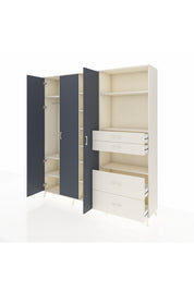 Hyperion Dolap 12 Raflı 4 Çekmeceli Tek Askılı 220x44x243 - S553M047V07B