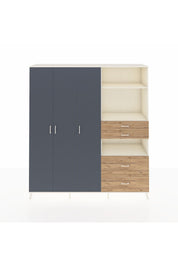 Hyperion Dolap 12 Raflı 4 Çekmeceli Tek Askılı 220x44x243 - S553M047V09B